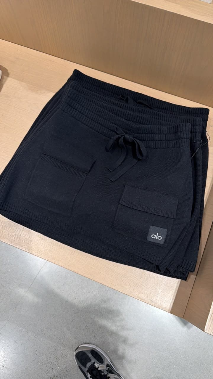 Short de punto negro Alo