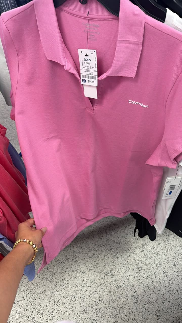 Polo Calvin Klein rosado