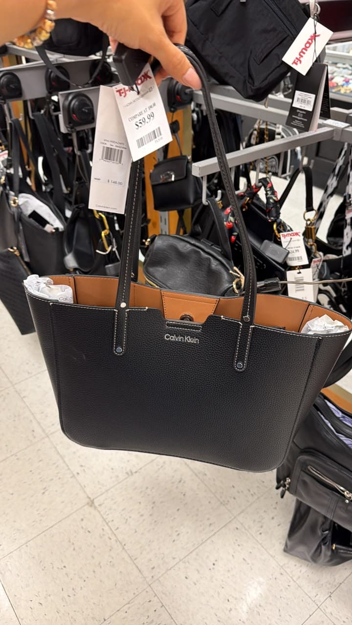 Bolso tote Calvin Klein negro